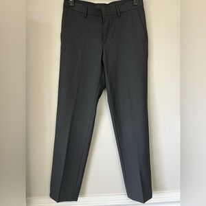 J.M. Haggar Gray Dress Pants Slim Fit Size 30x30 Flat Front Office Career